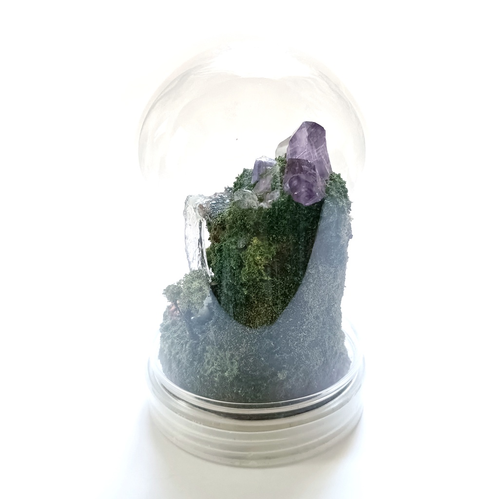鉱物ランプ『水晶山脈』中サイズ