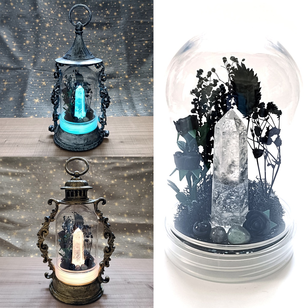 ドームのみ『黒』中サイズ・水晶・オニキス