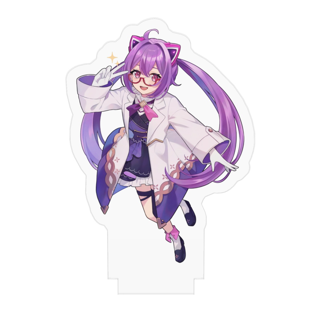 Vtuberほわいとちょこキービジュアルアクリルフィギュア