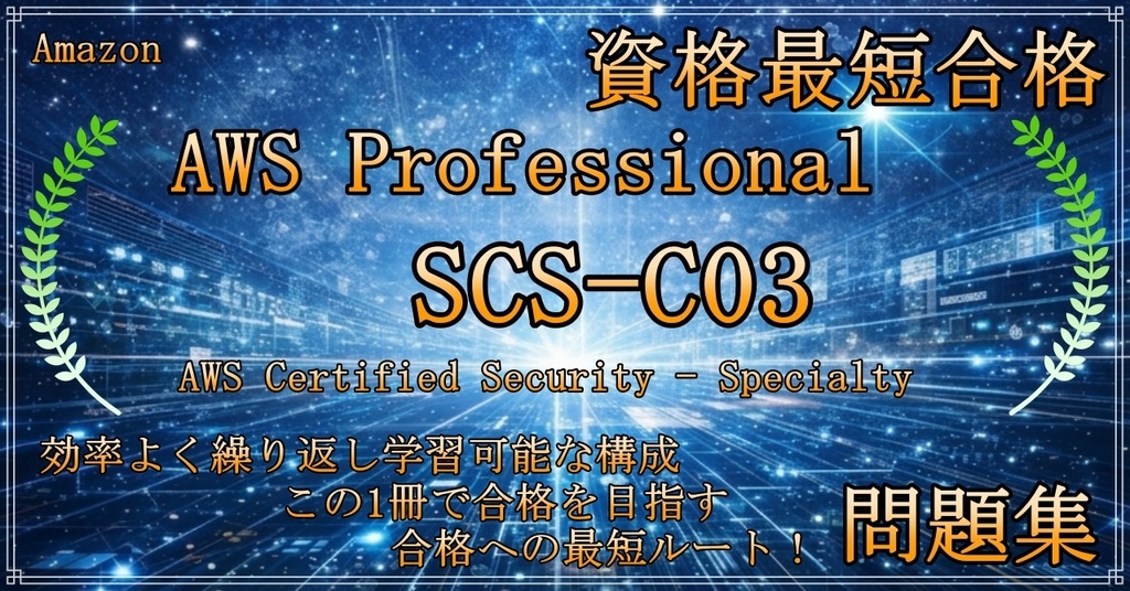 【資格問題集】AWS-Professional-SCS-C03　AWS Certified Security - Specialty