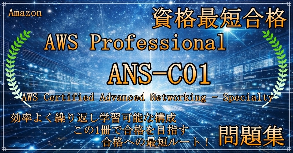【資格問題集】【AWS】【Professional】【ANS-C01】AWS Certified Advanced Networking - Specialty