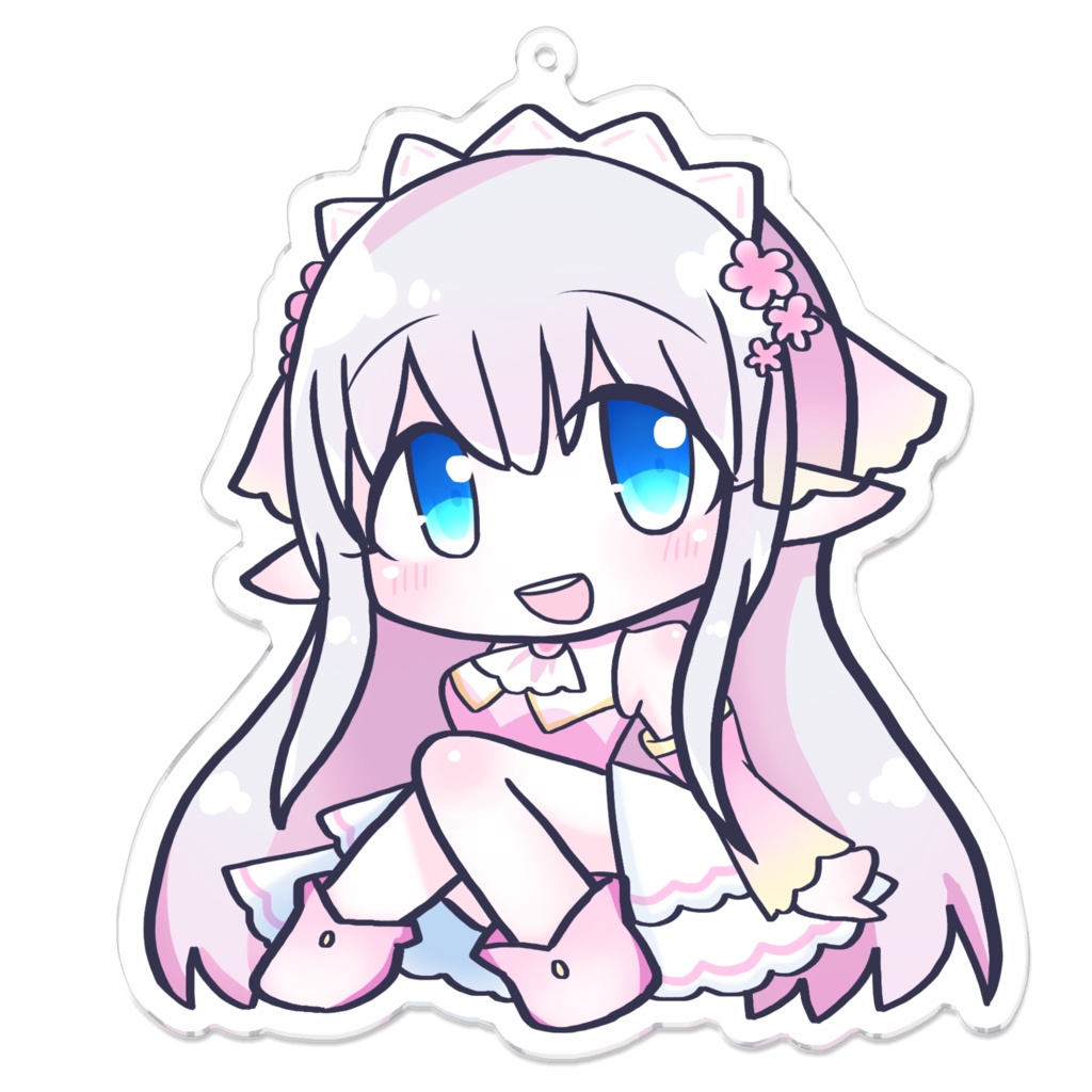 リアといっしょ！ミニキャラアクリルキーホルダー