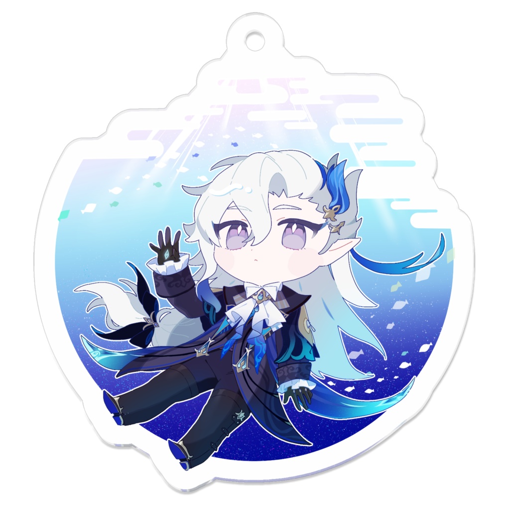 ヌヴィレット（水中）アクリルキーホルダー