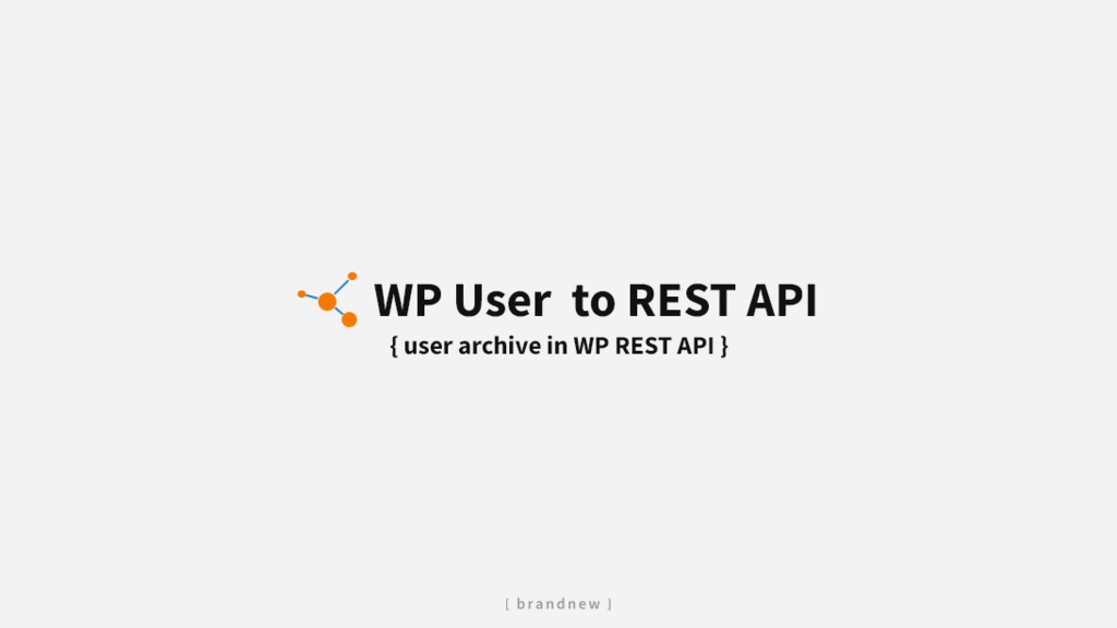 WP User to REST API