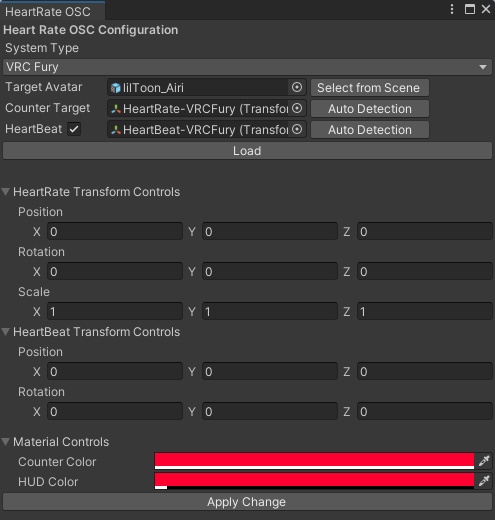🌟【VRCFury|MA 対応】HeartRate OSC💓