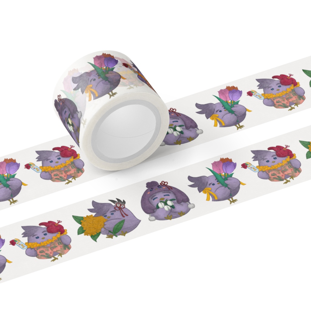 【非公式】万象院ハッカHAKKITO FLOWERコレクションマスキングテープ