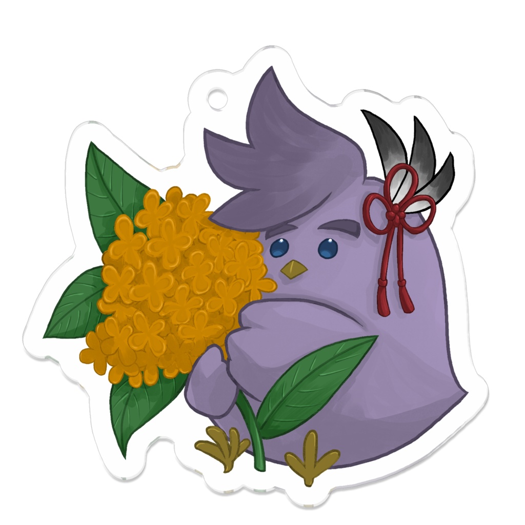 【非公式】万象院ハッカHAKKITO FLOWERコレクション秋Fallアクリルキーホルダー