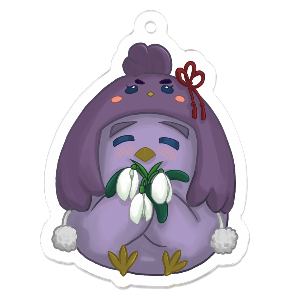 【非公式】万象院ハッカHAKKITO FLOWERコレクション冬Winterアクリルキーホルダー