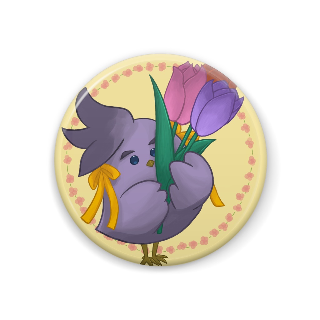 【非公式】万象院ハッカHAKKITO FLOWERコレクション春Spring缶バッジ