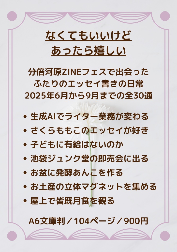 なくてもいいけどあったら嬉しい