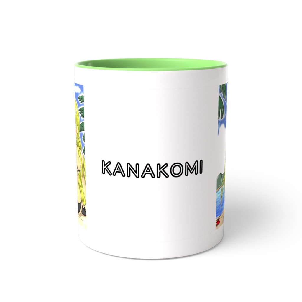 カナコミマグカップ カナと海グリーンver.