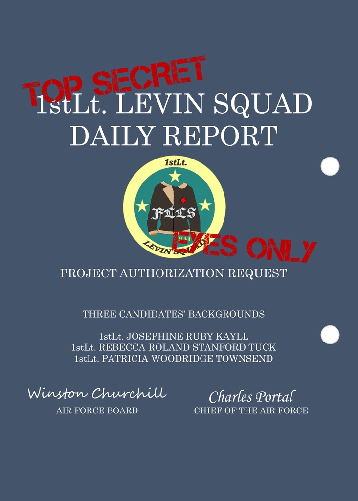 レヴィン中尉飛行班日報 "1stLt LEVIN SQUAD DAILY REPORT"