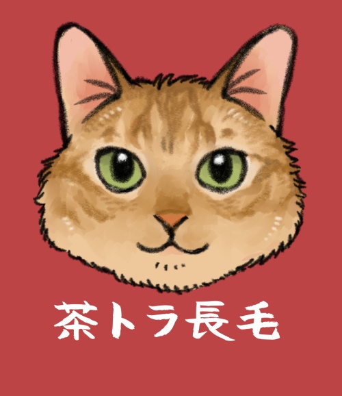 猫ちゃんアクキー（茶トラ長毛）