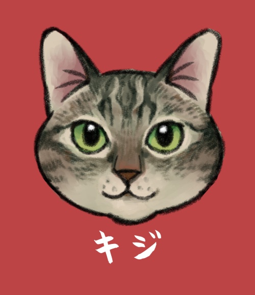 猫ちゃんアクキー（キジ）