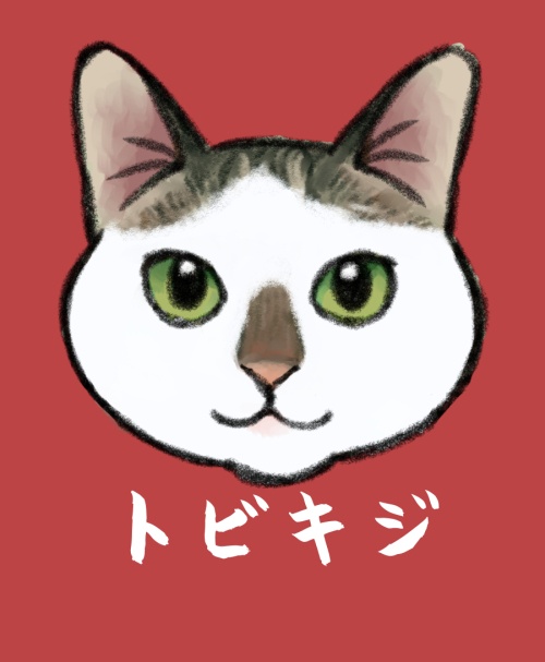 猫ちゃんアクキー（トビキジ*鼻柄あり）