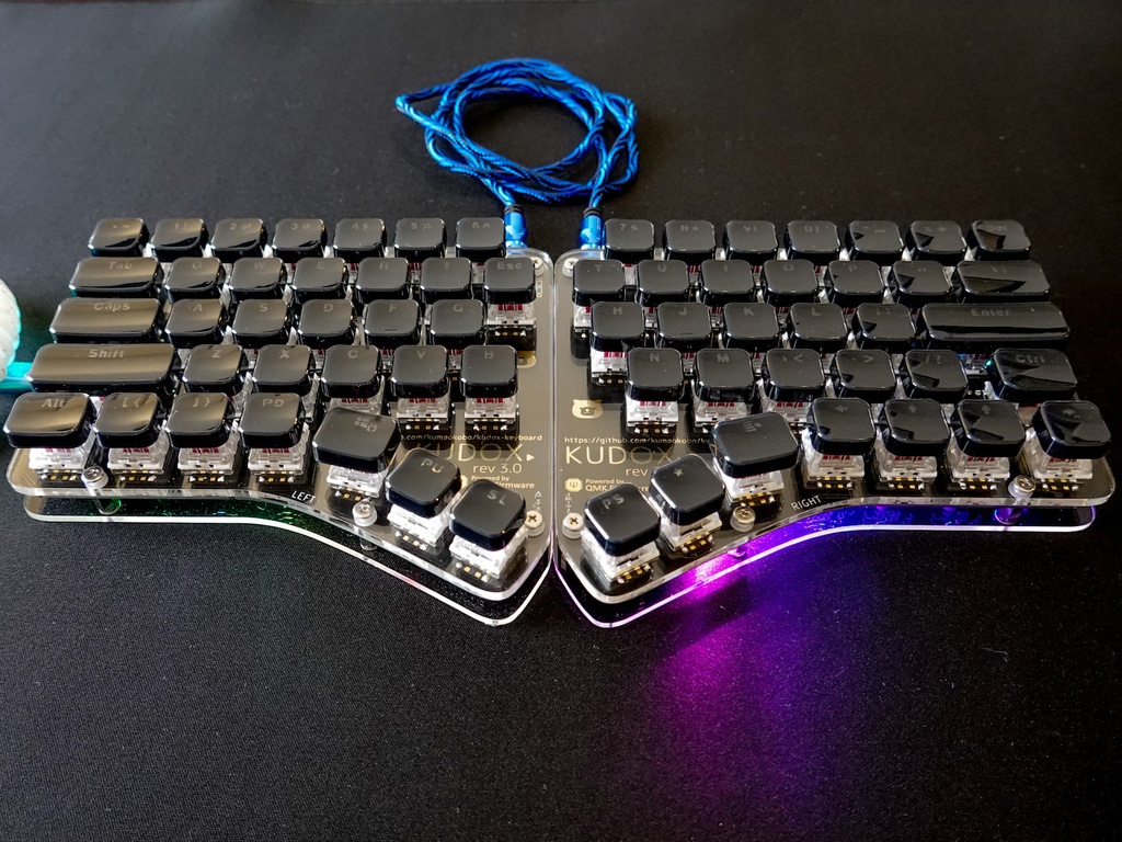 【基板色: 黒xゴールド】Kudox rev3 基本セット