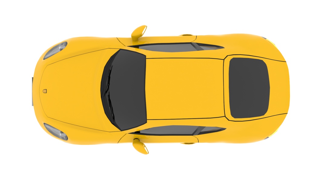 Porsche 718 Cayman 3Dモデル【ローポリモデルあり】