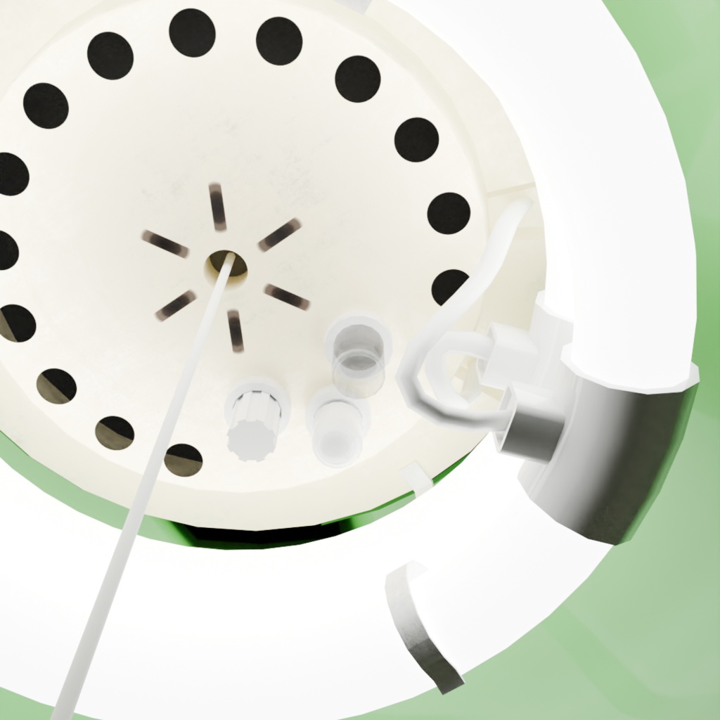 【3Dモデル】レトロポップ吊り下げ照明【蛍光灯】【昭和】