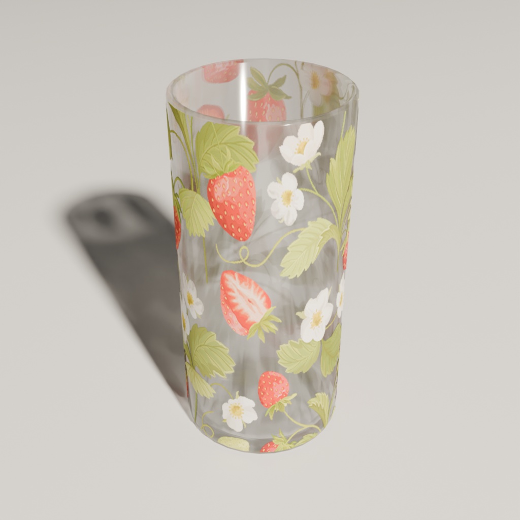 【3Dモデル】ガラスのコップ