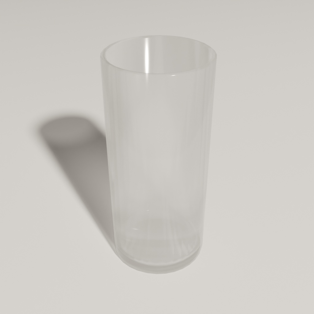 【3Dモデル】ガラスのコップ