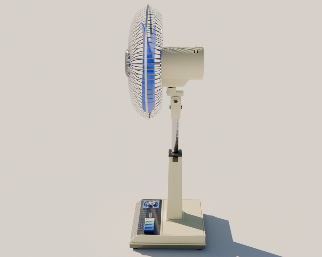 【3Dモデル】レトロ扇風機【アニメーション付き】
