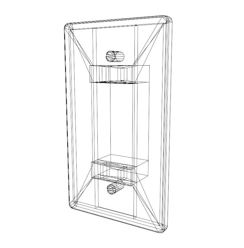 【3Dモデル】コンセントとスイッチ【昭和】