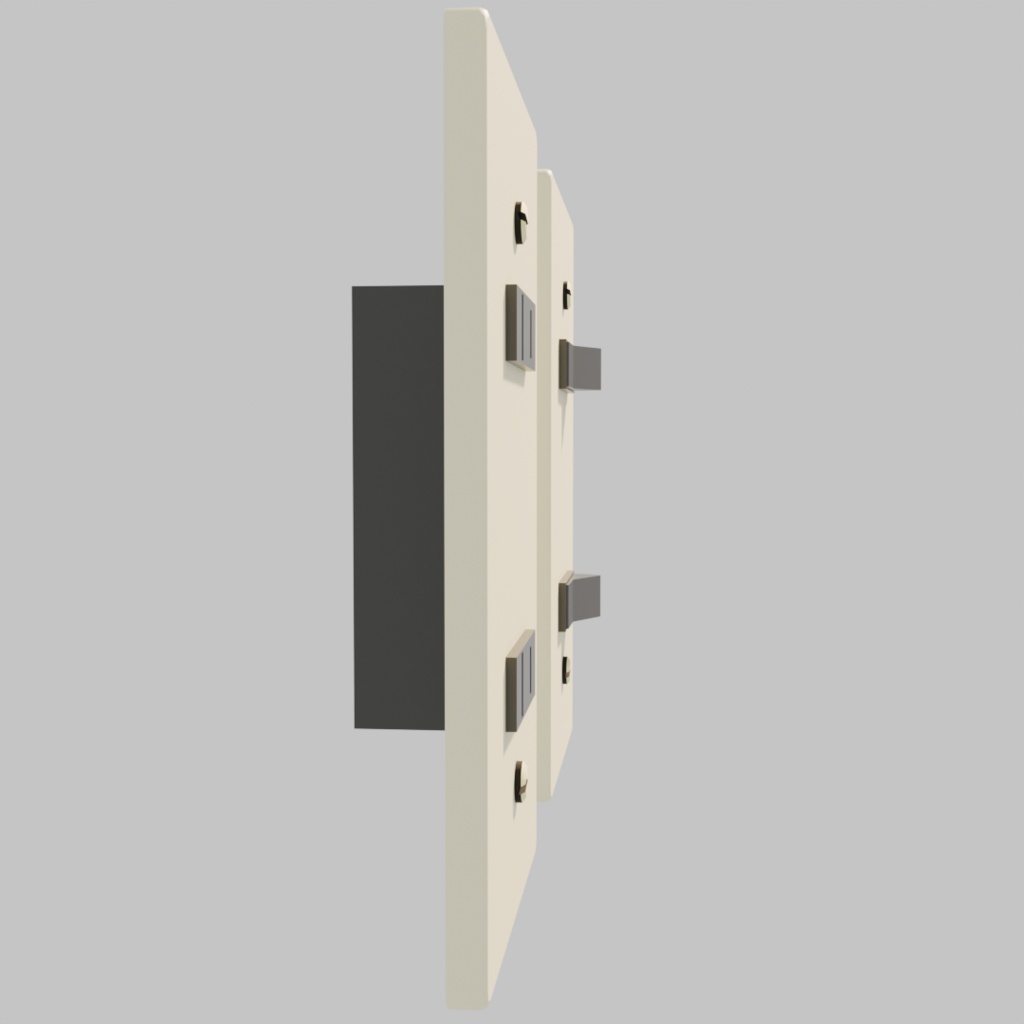 【3Dモデル】コンセントとスイッチ【昭和】