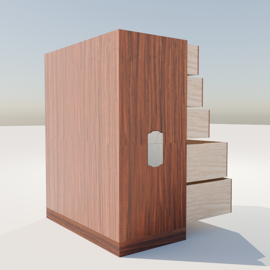 【3Dモデル】たんす【Unity】