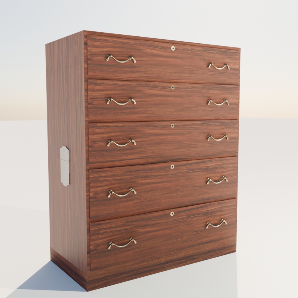 【3Dモデル】たんす【Unity】