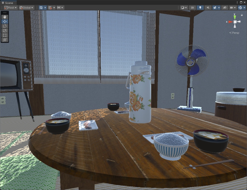 お茶の間セット【3Dモデル】