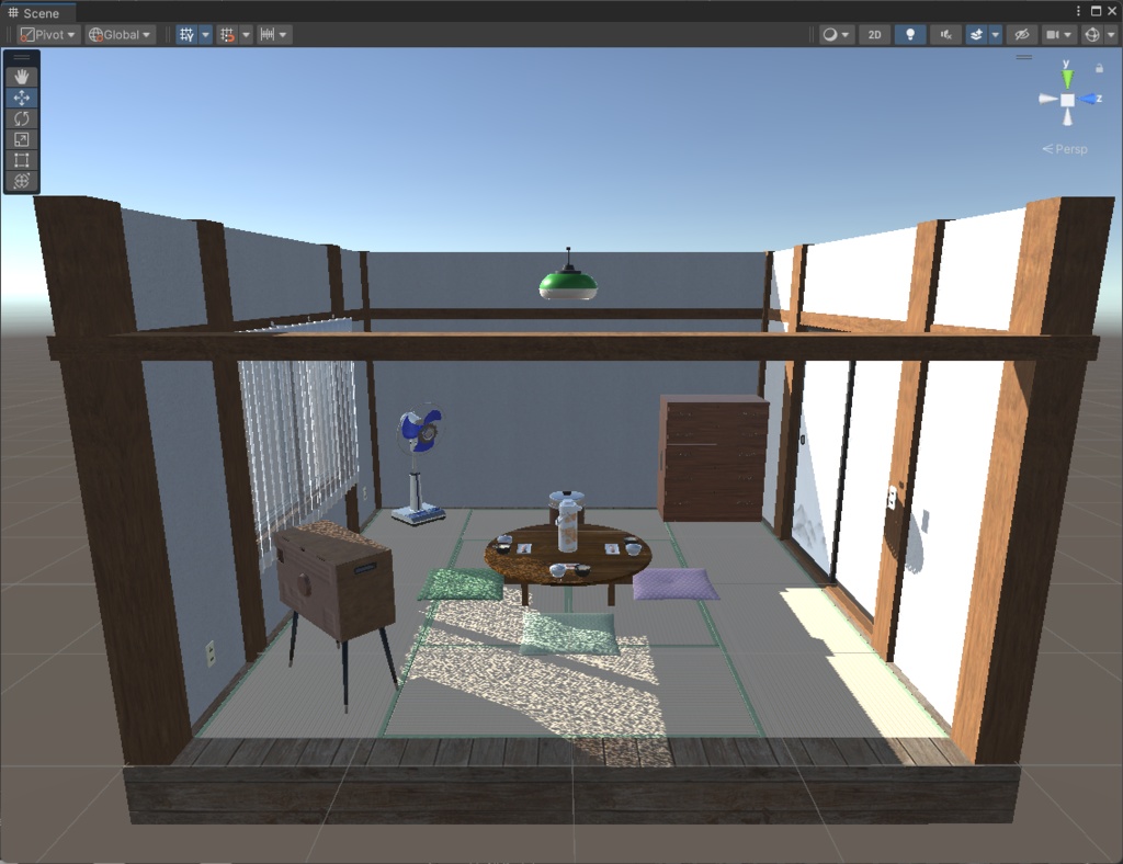 お茶の間セット【3Dモデル】