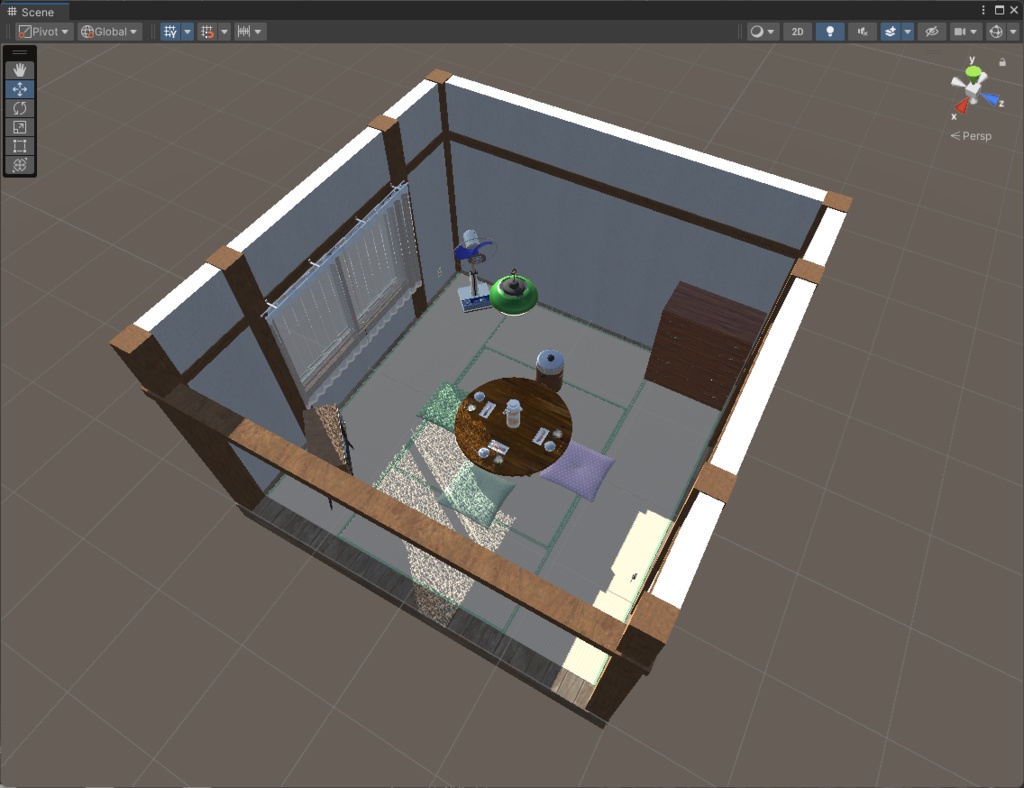 お茶の間セット【3Dモデル】