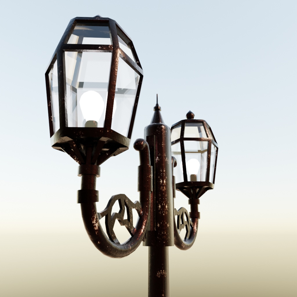 【3Dモデル】アンティーク街灯