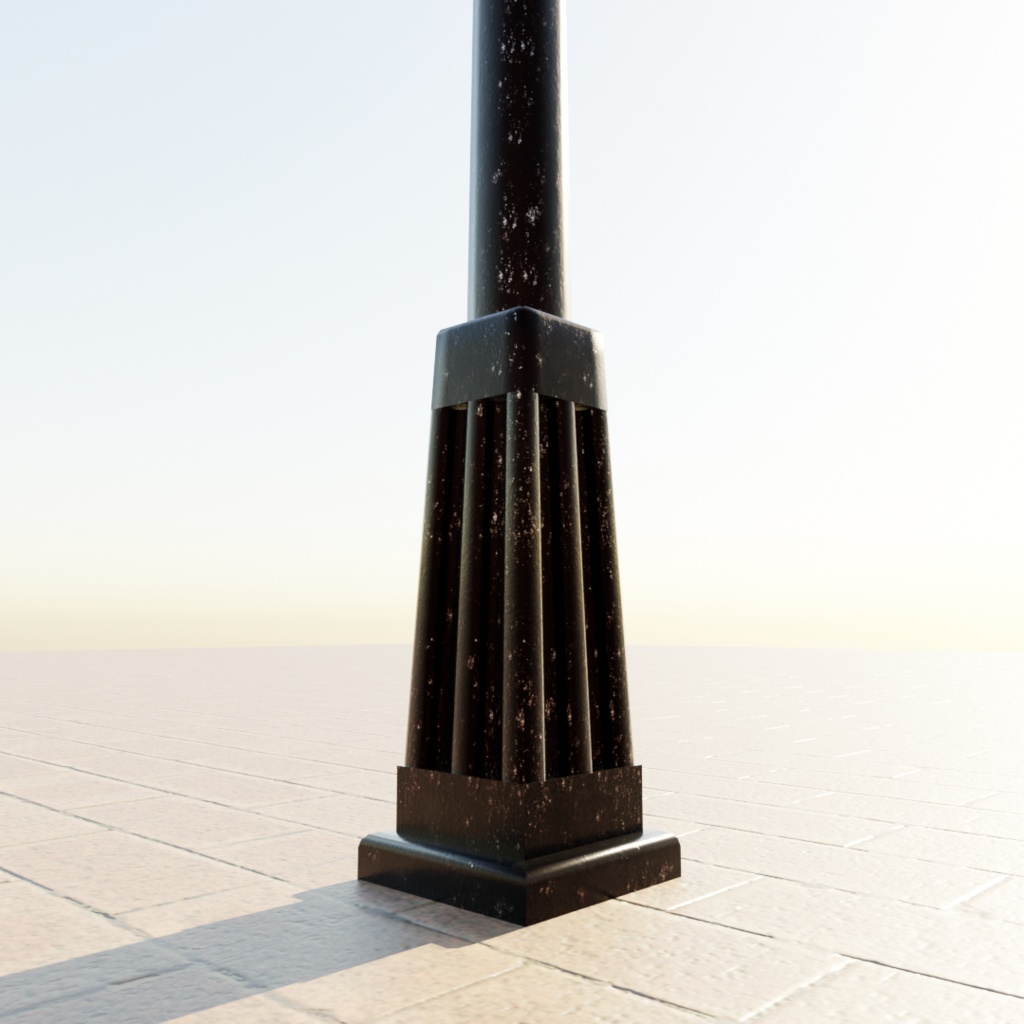 【3Dモデル】アンティーク街灯