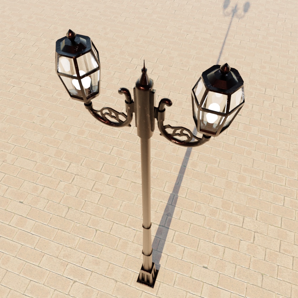 【3Dモデル】アンティーク街灯