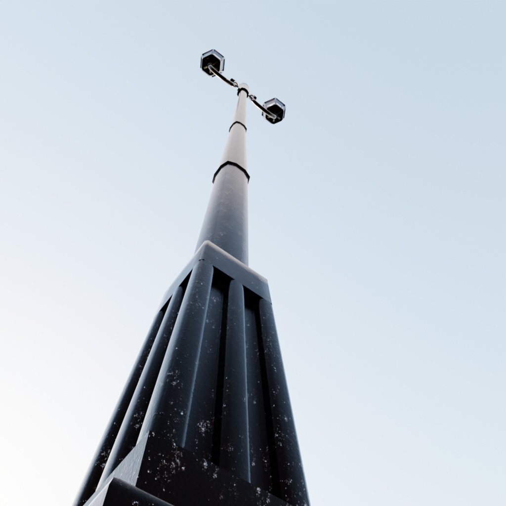 【3Dモデル】アンティーク街灯