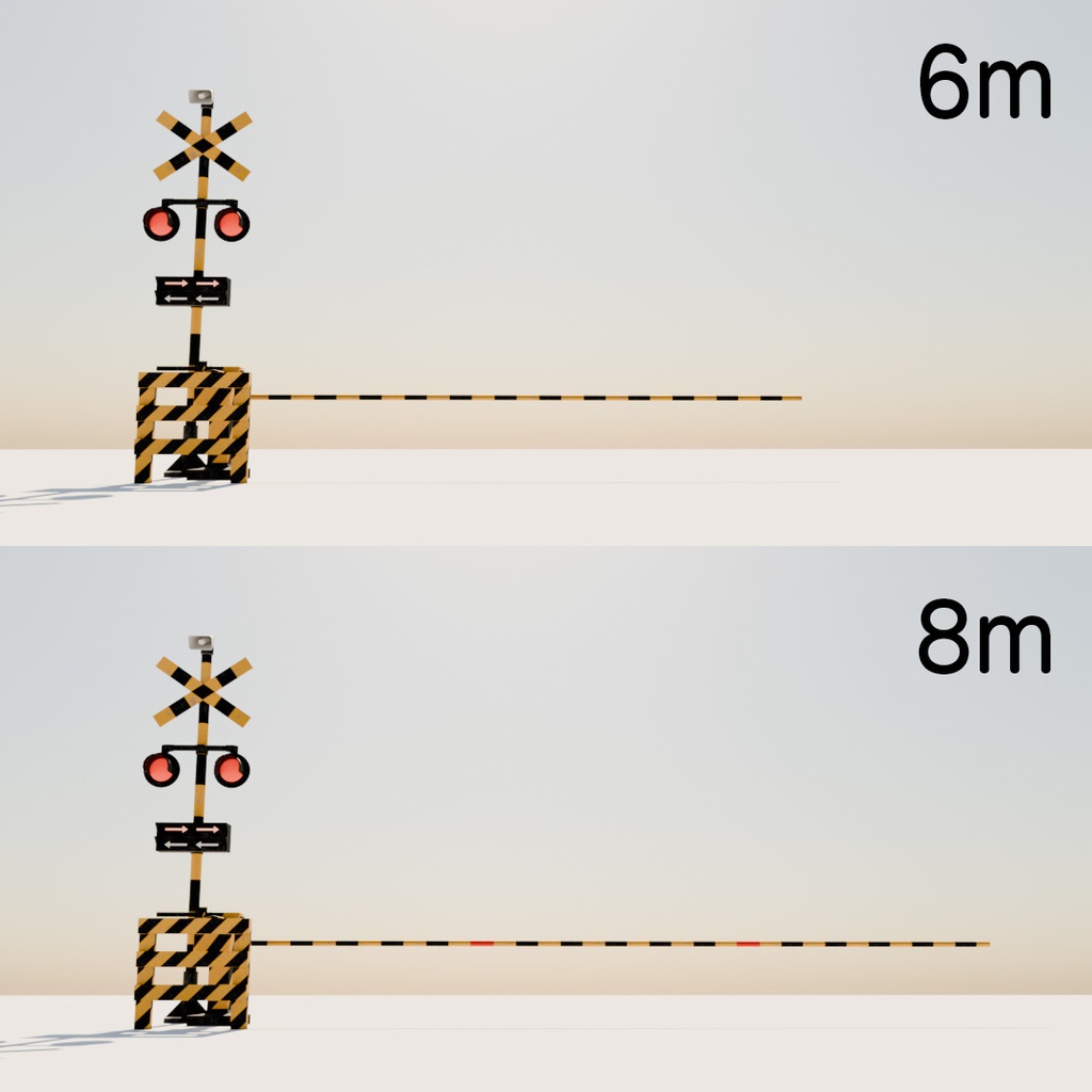 踏切【3Dモデル】