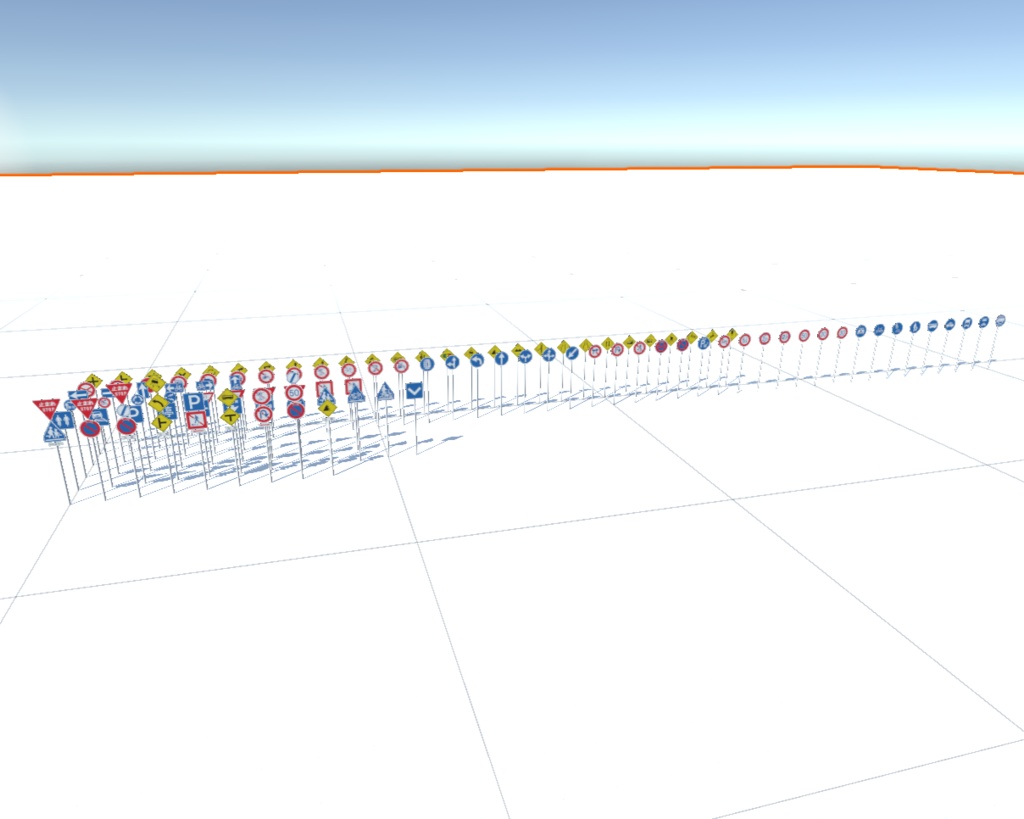 道路標識【3Dモデル・102種】【unitypackage】
