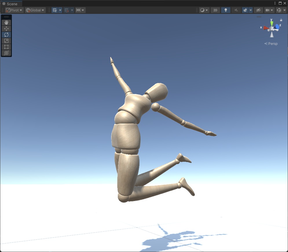 【3Dモデル】デッサン人形【スキニング済み】