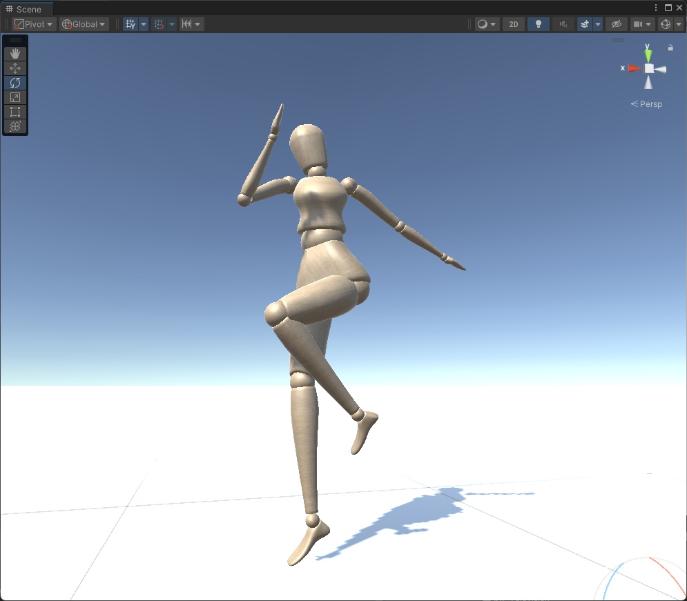 【3Dモデル】デッサン人形【スキニング済み】