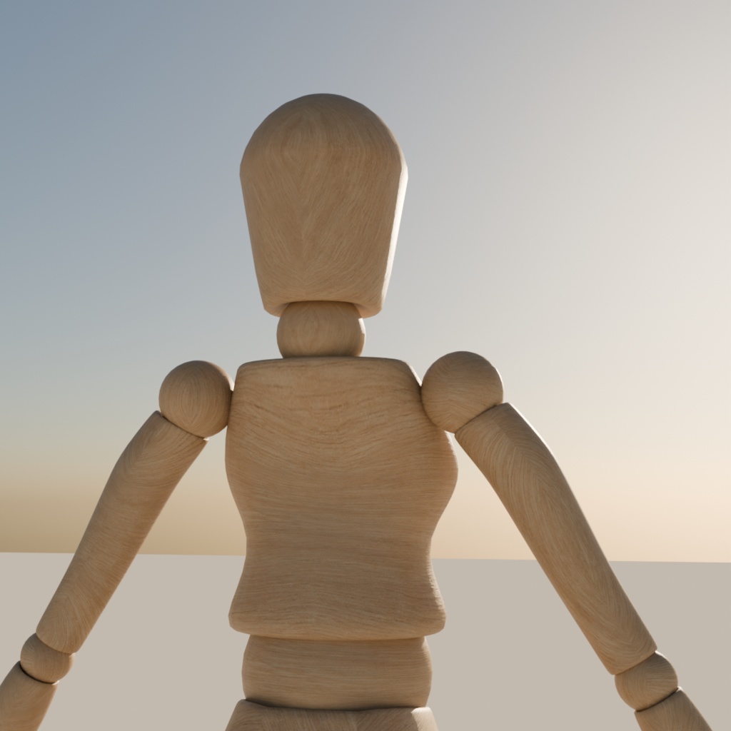 【3Dモデル】デッサン人形【スキニング済み】