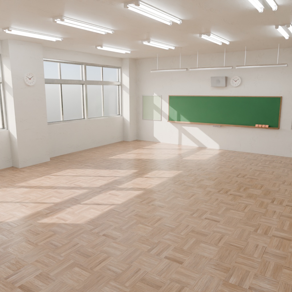 【3Dモデル】空き教室