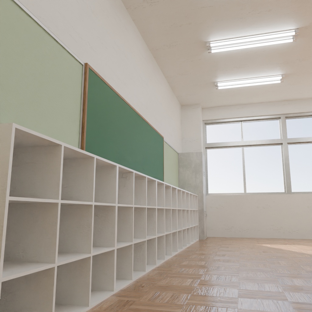 【3Dモデル】空き教室