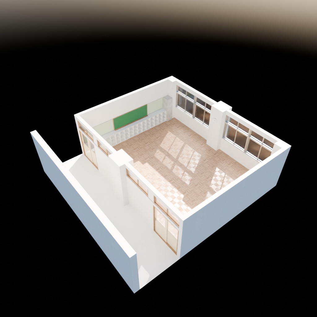 【3Dモデル】空き教室