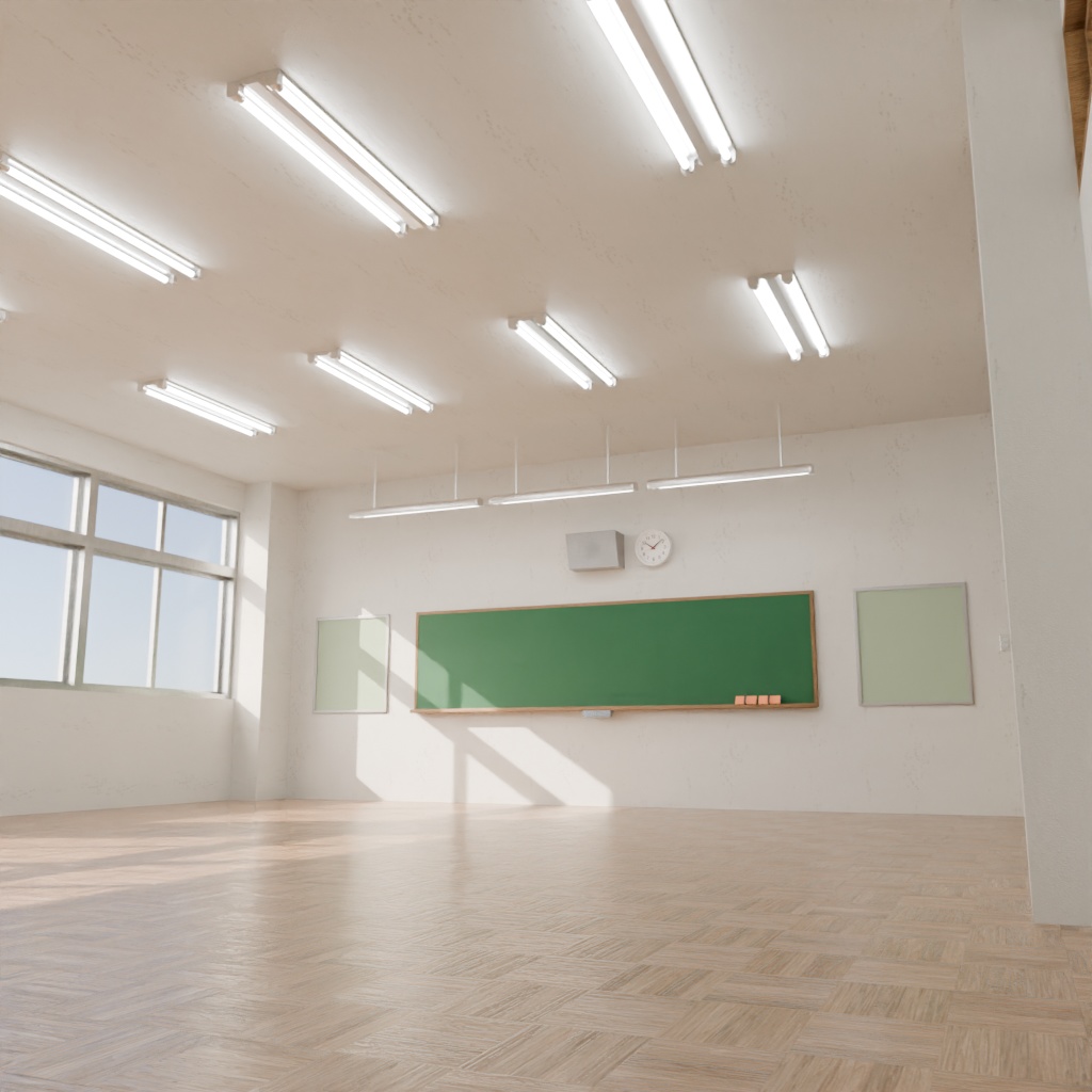 【3Dモデル】空き教室