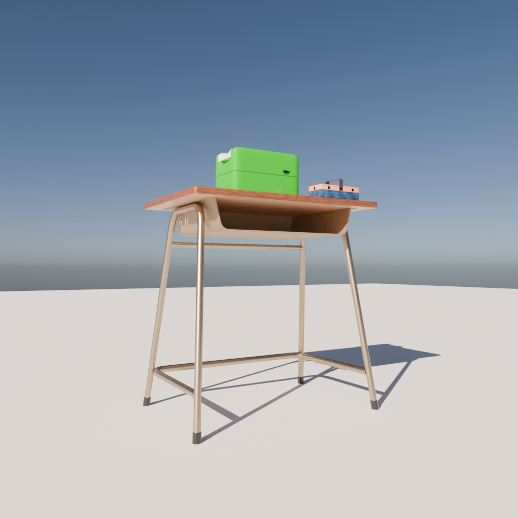 黒板消しクリーナーセット【3Dモデル】