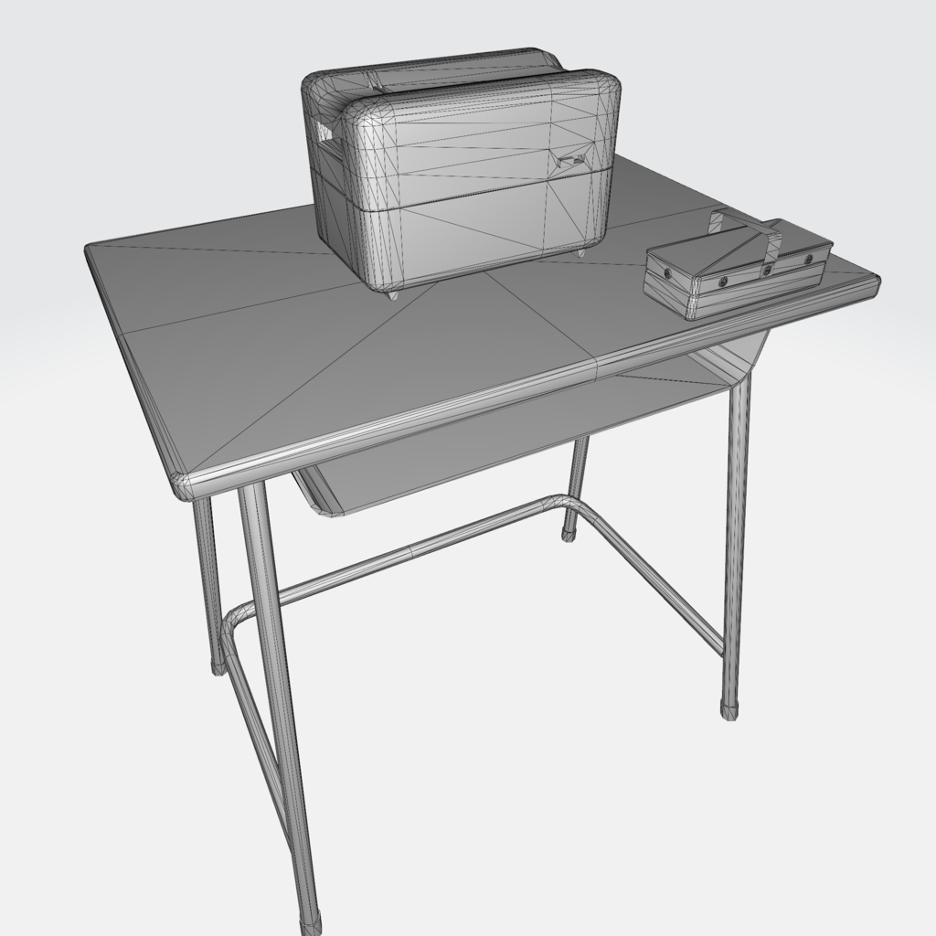 黒板消しクリーナーセット【3Dモデル】