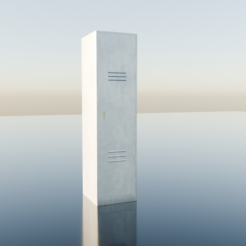 【3Dモデル】スチールロッカー