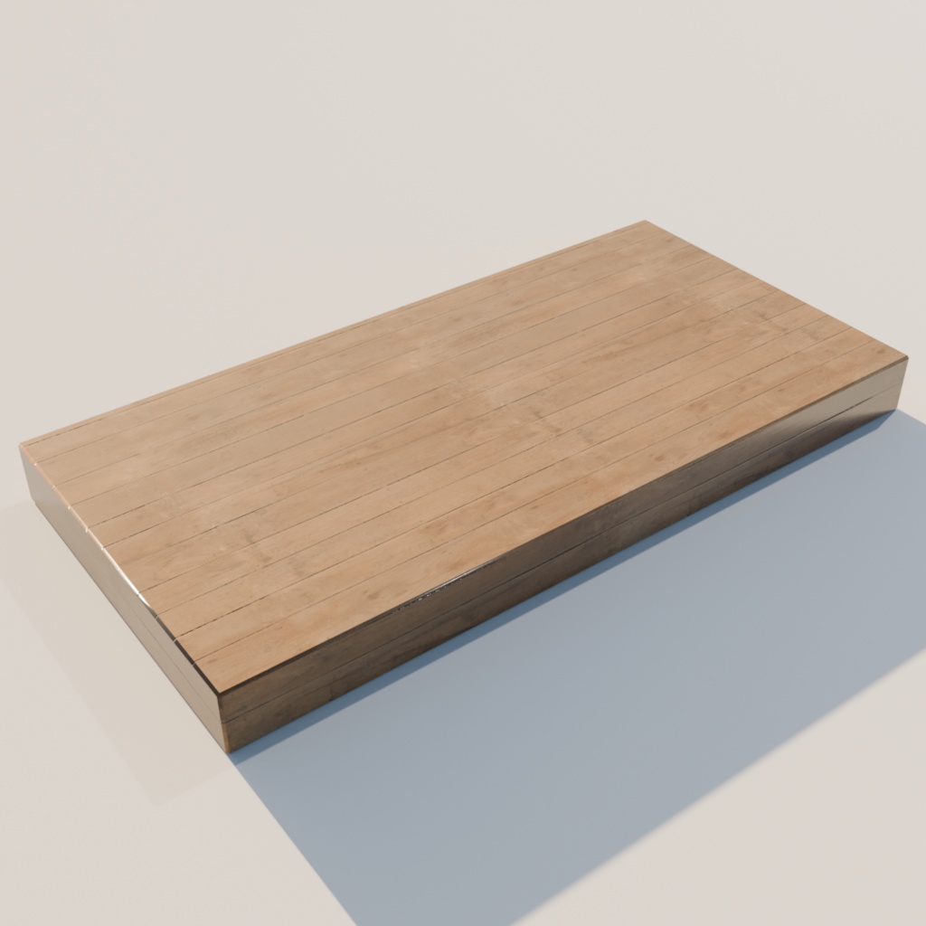 【3Dモデル】教卓と教壇