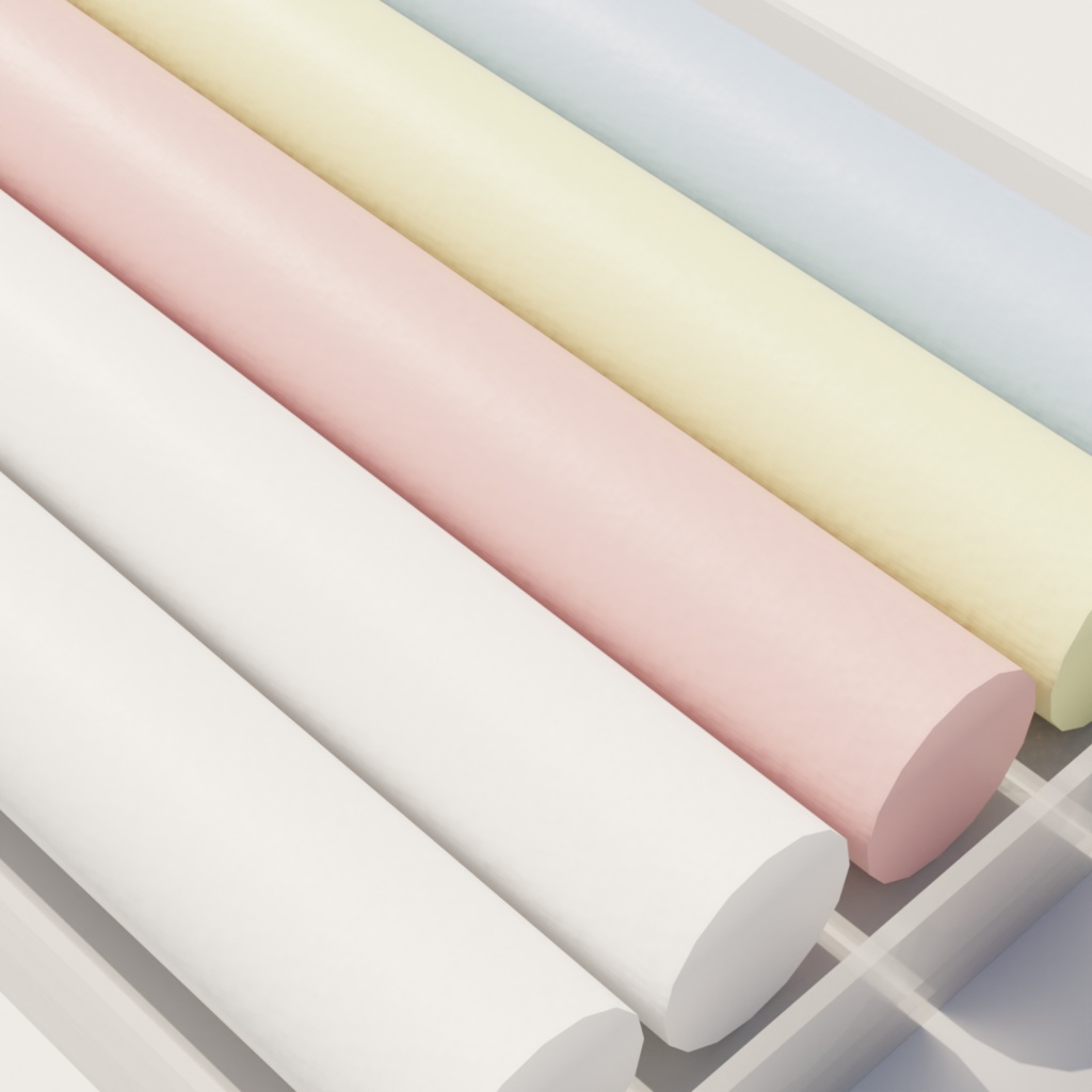 【3Dモデル】チョークケースとチョーク